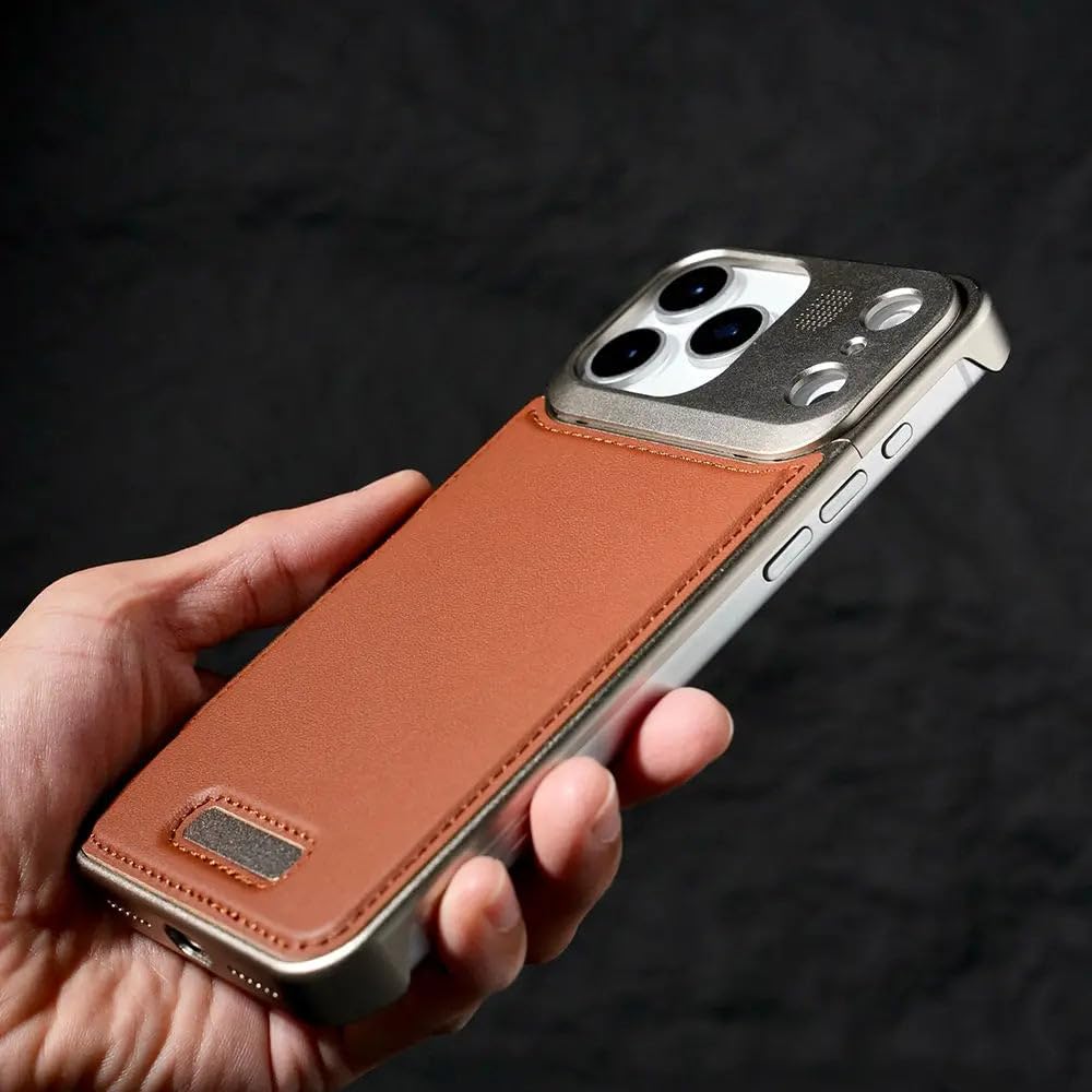 حافظة عطر جلدية مغناطيسية (ماج سيف) معدنية