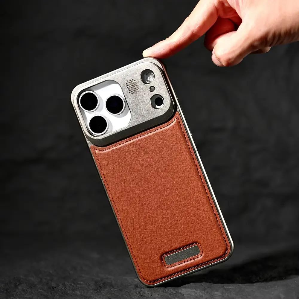 حافظة عطر جلدية مغناطيسية (ماج سيف) معدنية