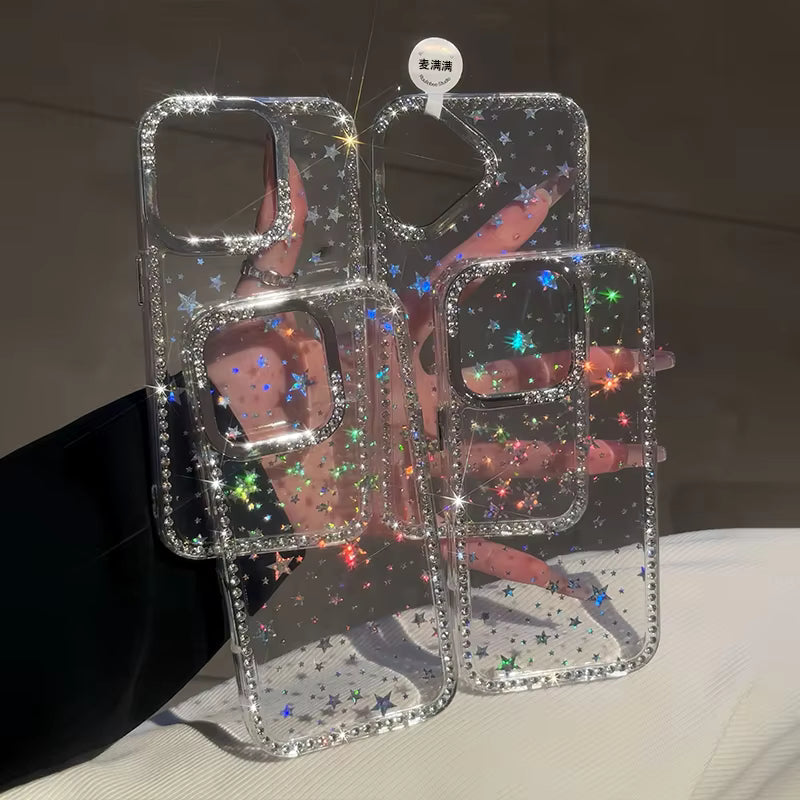 جراب فليكس فضي لامع لهاتف آيفون