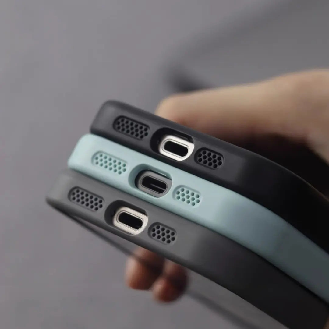 جراب هاتف فليكس ماج سيف بتصميم خلية النحل لتبديد الحرارة مع حامل