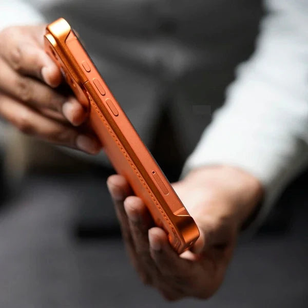 حافظة عطر جلدية مغناطيسية (ماج سيف) معدنية