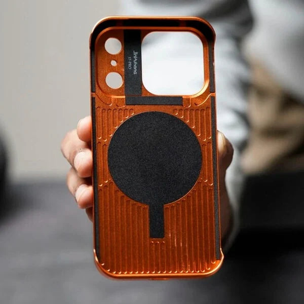 حافظة عطر جلدية مغناطيسية (ماج سيف) معدنية